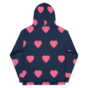 Pink hearts  valentines hoodies vticci