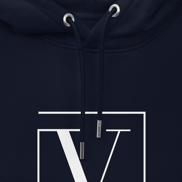 Men essential hoodie white letter logo